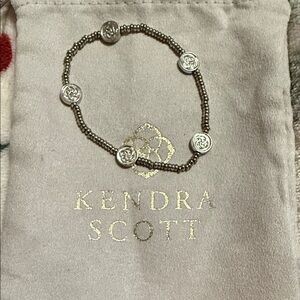 Kendra Scott Silver Beaded Bracelet with Medallions